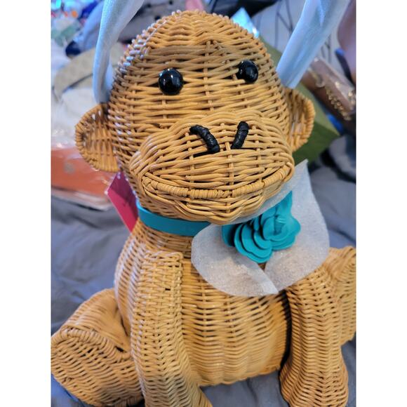 KATE SPADE Limited Edition “Georgia” Wicker Monkey Bag - Picture 4 of 16